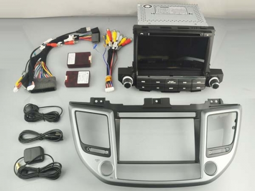 Hyundai tucson vanaf 2015 Navigatie dvd carkit usb android 13 draadloos carplay android auto